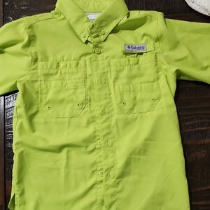 Columbia Kids' Lime Button-Down Shirt